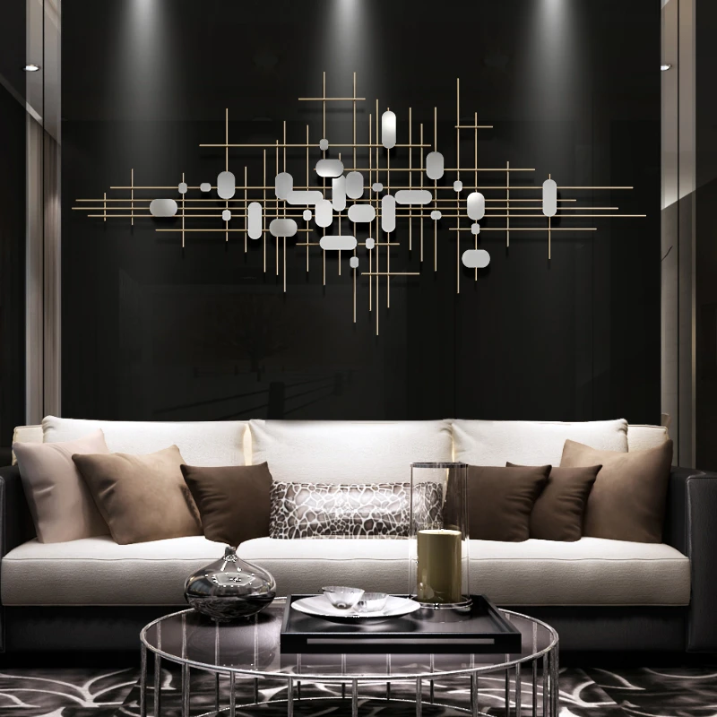 

Iron Art Wall decoracion navidad Metope Decorate Room Sofa Background Pendant Wall Ornament Metal Light Extravagant Modern