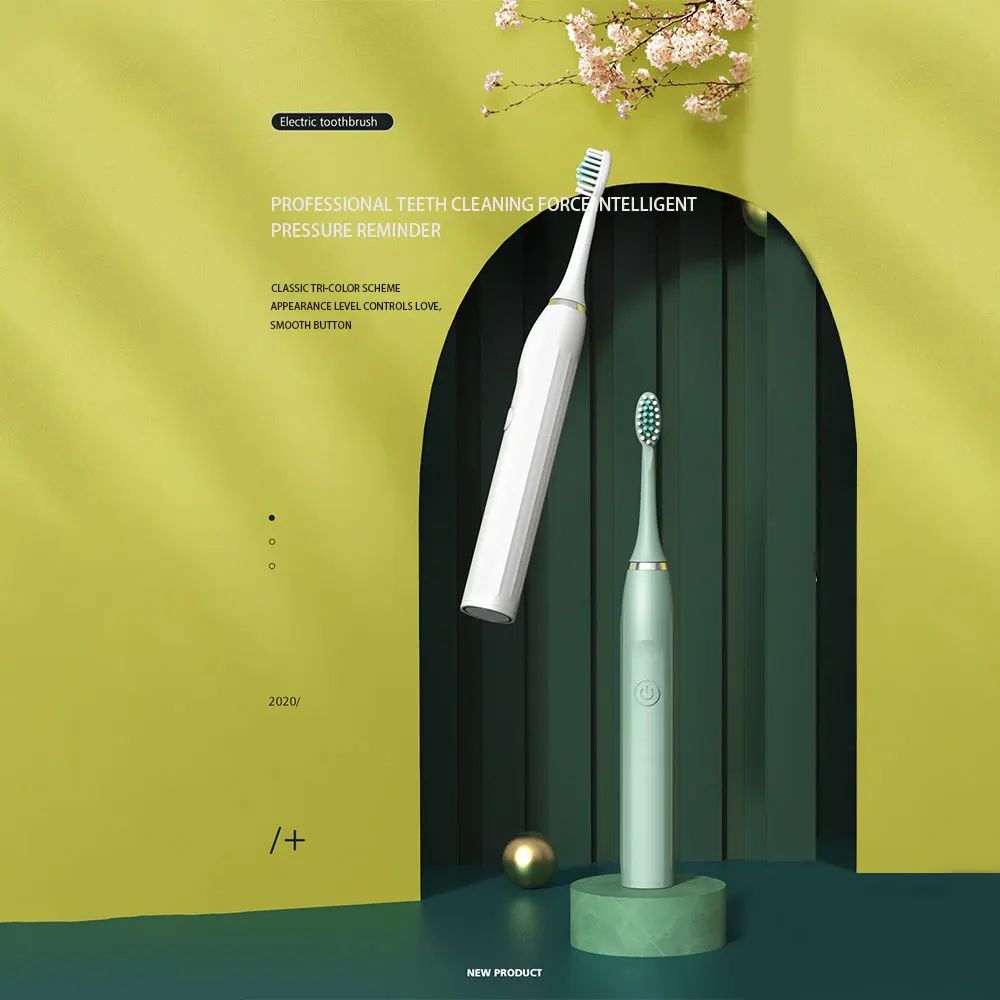 Электрический Зубная щётка для взрослых с таймером Sonic зубная BatteryTooth кисти