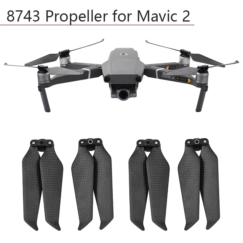 4 шт. карбоновые складные лопасти для DJI Mavic 2 Pro с зумом запасные аксессуары дрона |