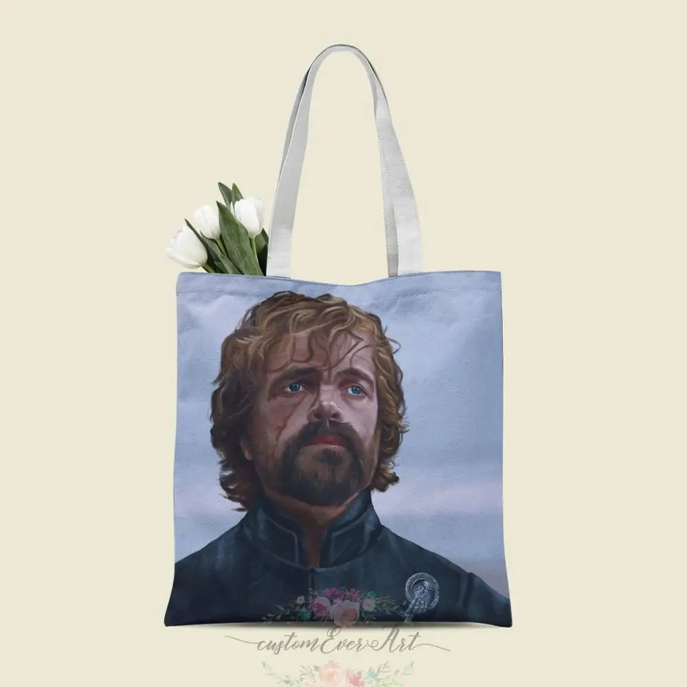 

Tyrion, Peter Dinklage tote bag custom canvas tote bags for women for teacher Birthday Bags Gift Bag personalized gifts