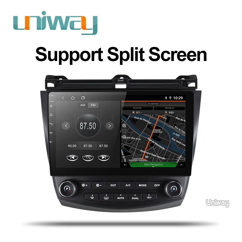 Uniway AYG1071 2G + 32G android 8 1 автомобильный dvd для Honda Accord 7 2003 2004 2005 2006 2007 Радио Видео плеер