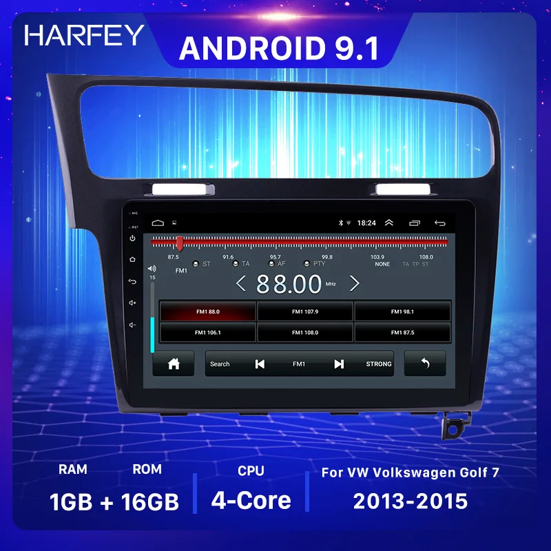 Harfey 10 1 &quotAndroid 9 автомобильное радио HD сенсорный экран GPS головное устройство с 3G
