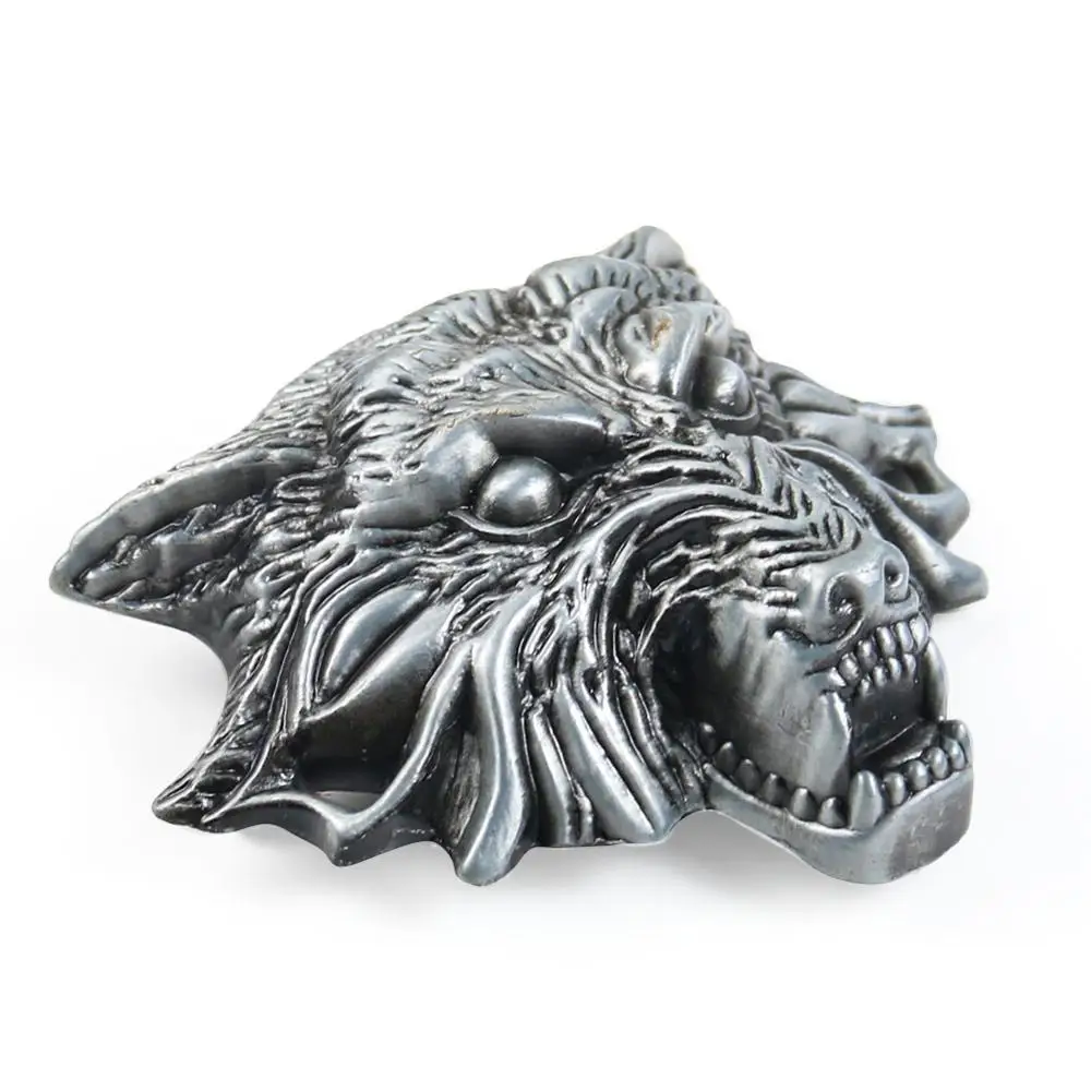 3D Wild Wolf Belt Buckle for Men Gift Howling Fenrir Old Norse Scandinavian Viking Mithology Werewolf Solid Novelty Cowboy | Дом и сад