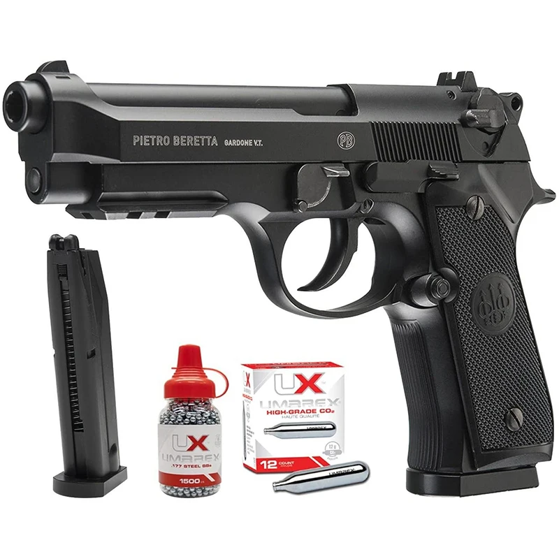 

Umarex Beretta M92 A1 - Full-Auto Blowback .177 CO2 BB Gun Air Pistol - 310 FPS Wall Tin Sign Wall Poster