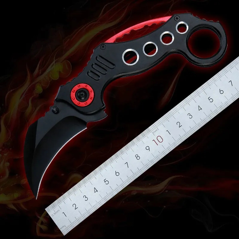 Фото CF Karambit CS GO нож для косплея тактические походные охотничьи ножи титановые