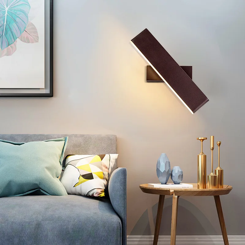 Алюминиевая акриловая светодиодная настенная лампа прикроватный светодиодный