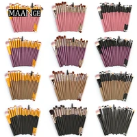 hot selling 20 sets makeup brushes set wood handle packaging makeup tools maange cosmetic gift for women