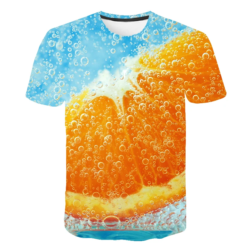 

Food Fruit Funny Watermelon Strawberry Banana Printed T-shirt For Boys Girls Kids Tshirts Children Peculiar T shirts Clothing