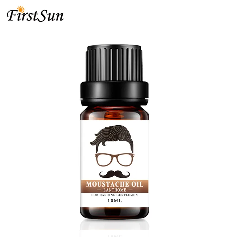 10ml Gentlemen Beard Oil Moisturizes Facial Hair Moustache Oils Pure Organic Beard Oil Growth Face Hair Thicker Essential Oil