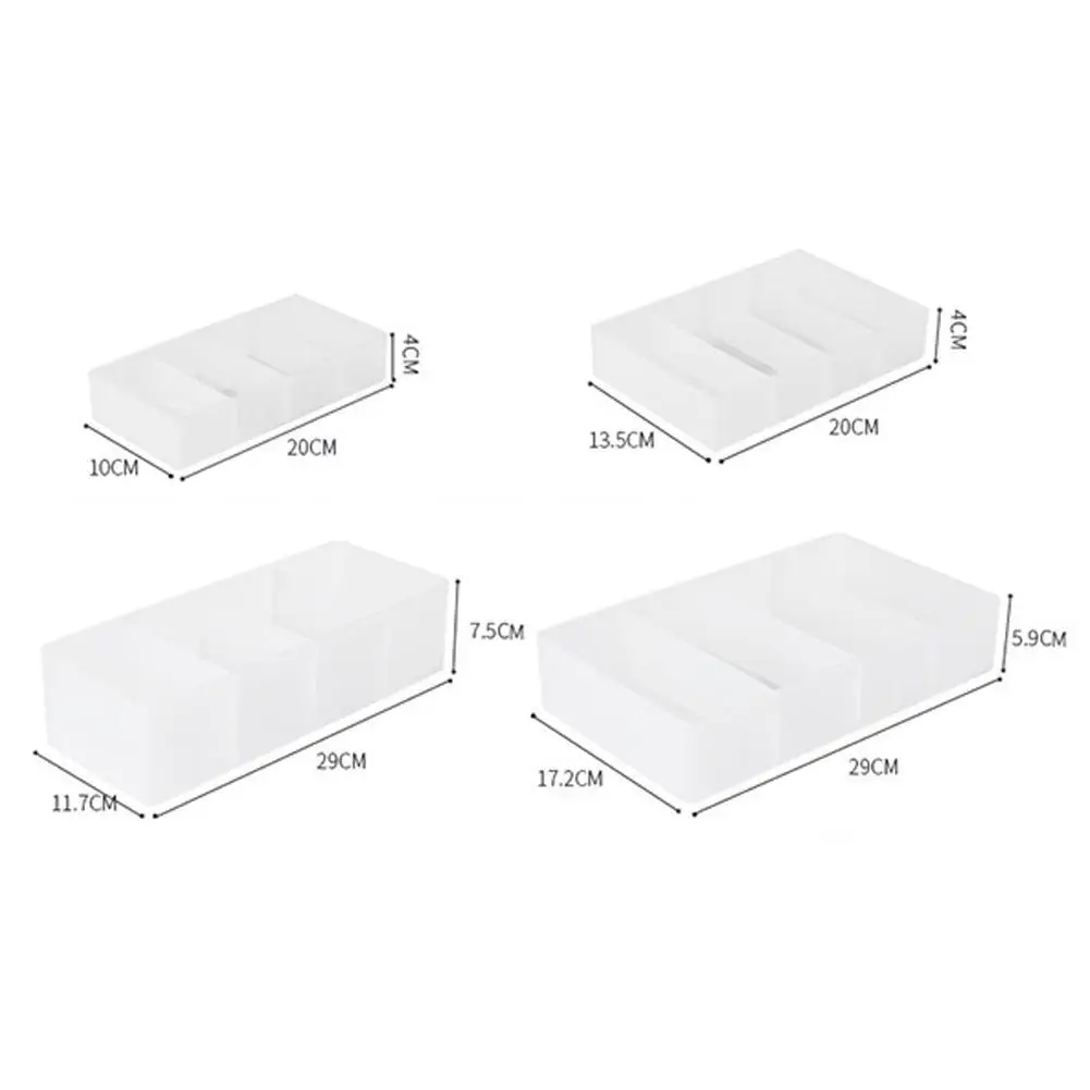 

Drawer Organizer Storage Box Plastic Sundries Desktop Cosmetic storage box Container Divider Desktop Sundries Finishing Box