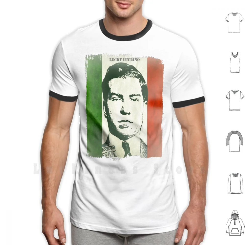 Футболка с принтом итальянского флага 100% хлопок Крестный отец мафия | Мужская