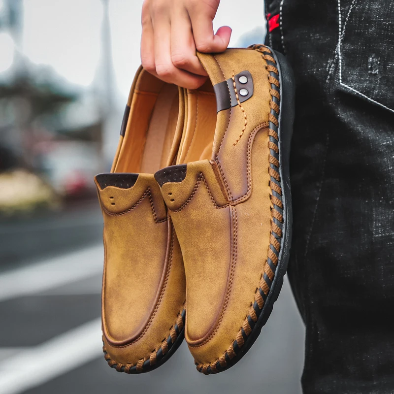 

Men Casual Shoes Loafers Sneakers 2021 New Men Fashion Leather Comfortable Loafers Casual Shoes Zapatos De Hombre Men Shoe