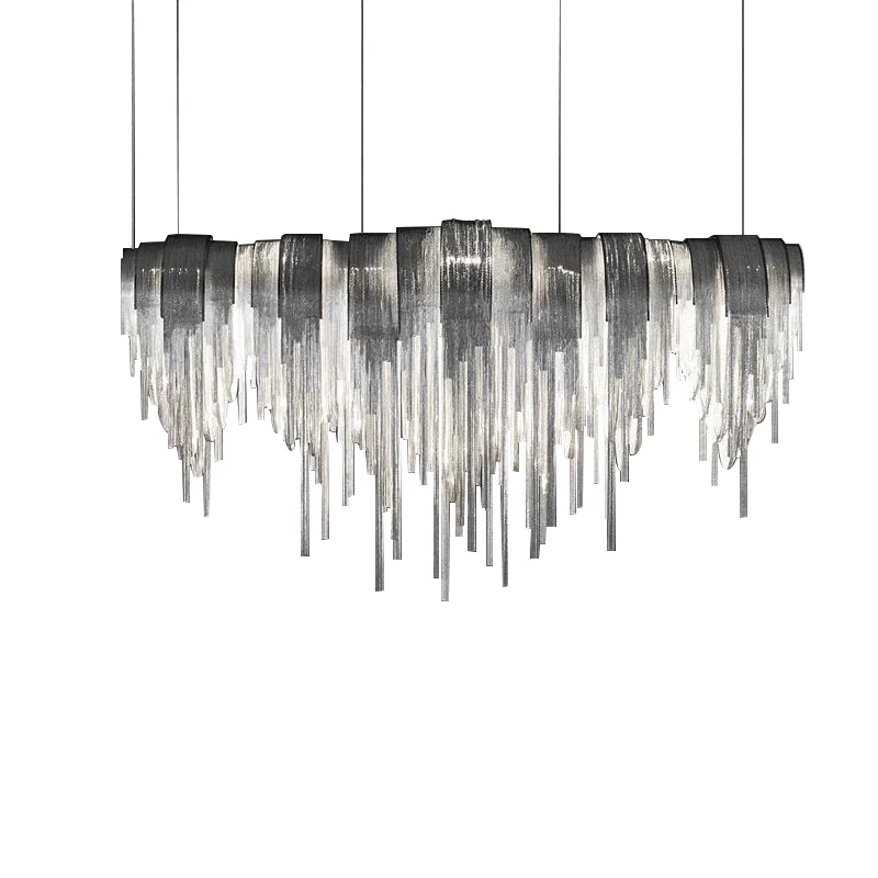 

Designer LED Chandelier Hand made stainless steel sheet chandelier lamp for living room / bedroom home deor lighting