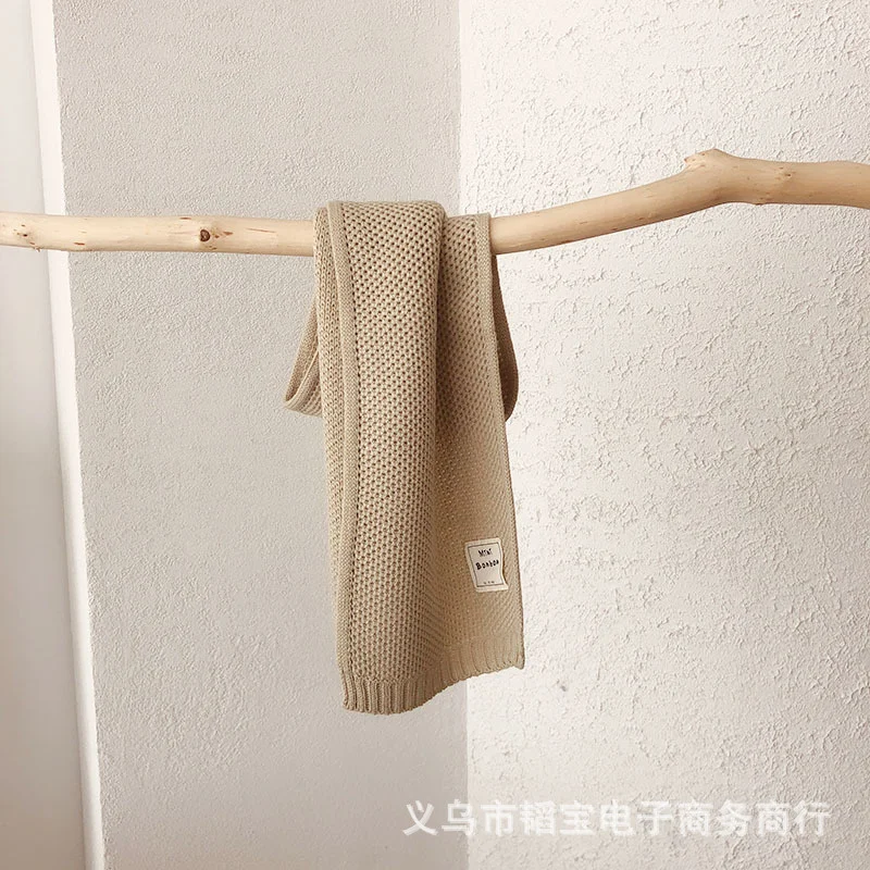 Шарф для мальчиков осень-зима корейский модный детский вязаный нагрудник