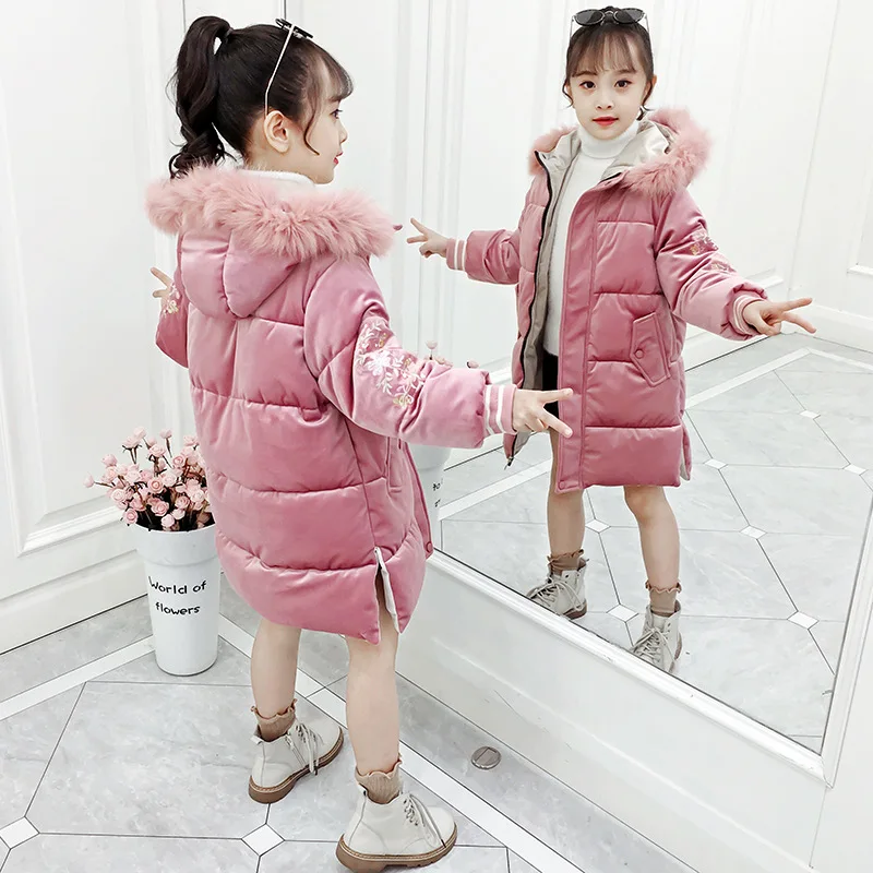 Новинка 2020 зимняя одежда для девочек стеганая хлопковая ткань Женская куртка в