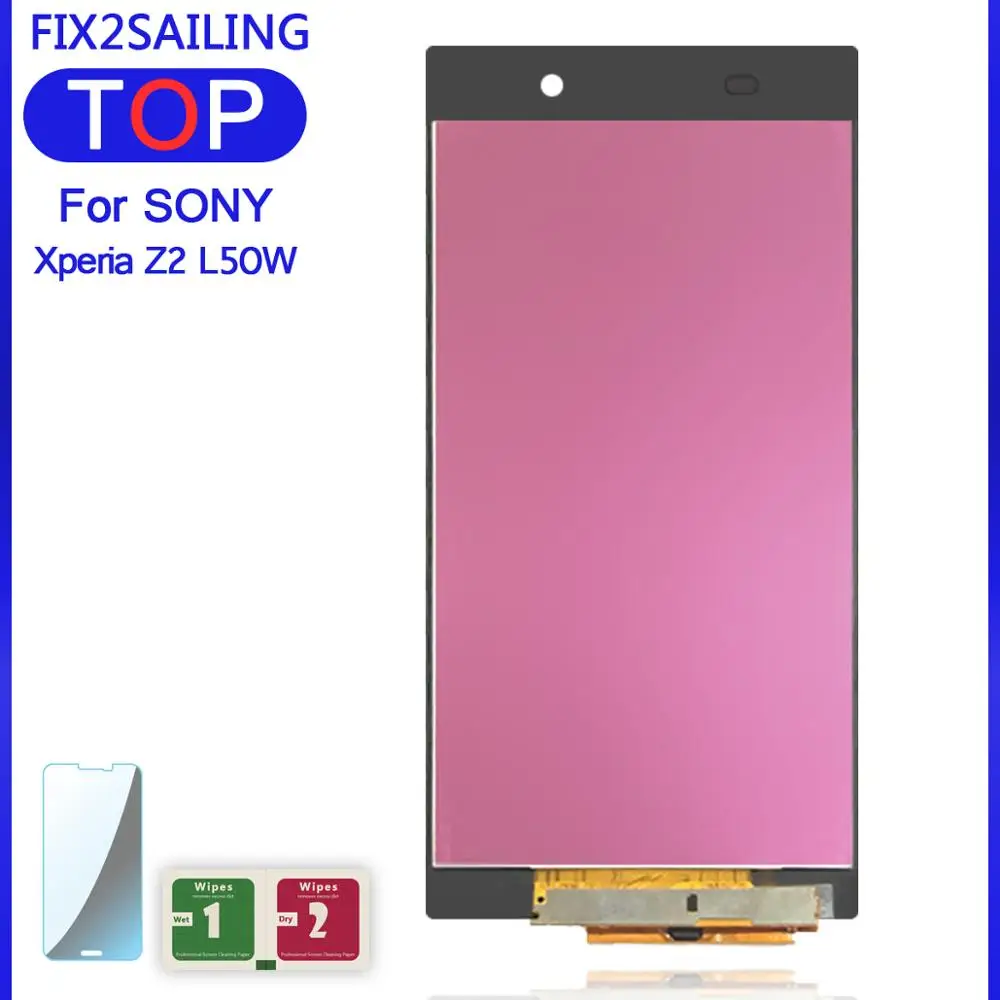 Сменный сенсорный ЖК дисплей для Sony Xperia Z2 L50W D6502 D6503 5 2 дюйма 100% тестирование|lcd display