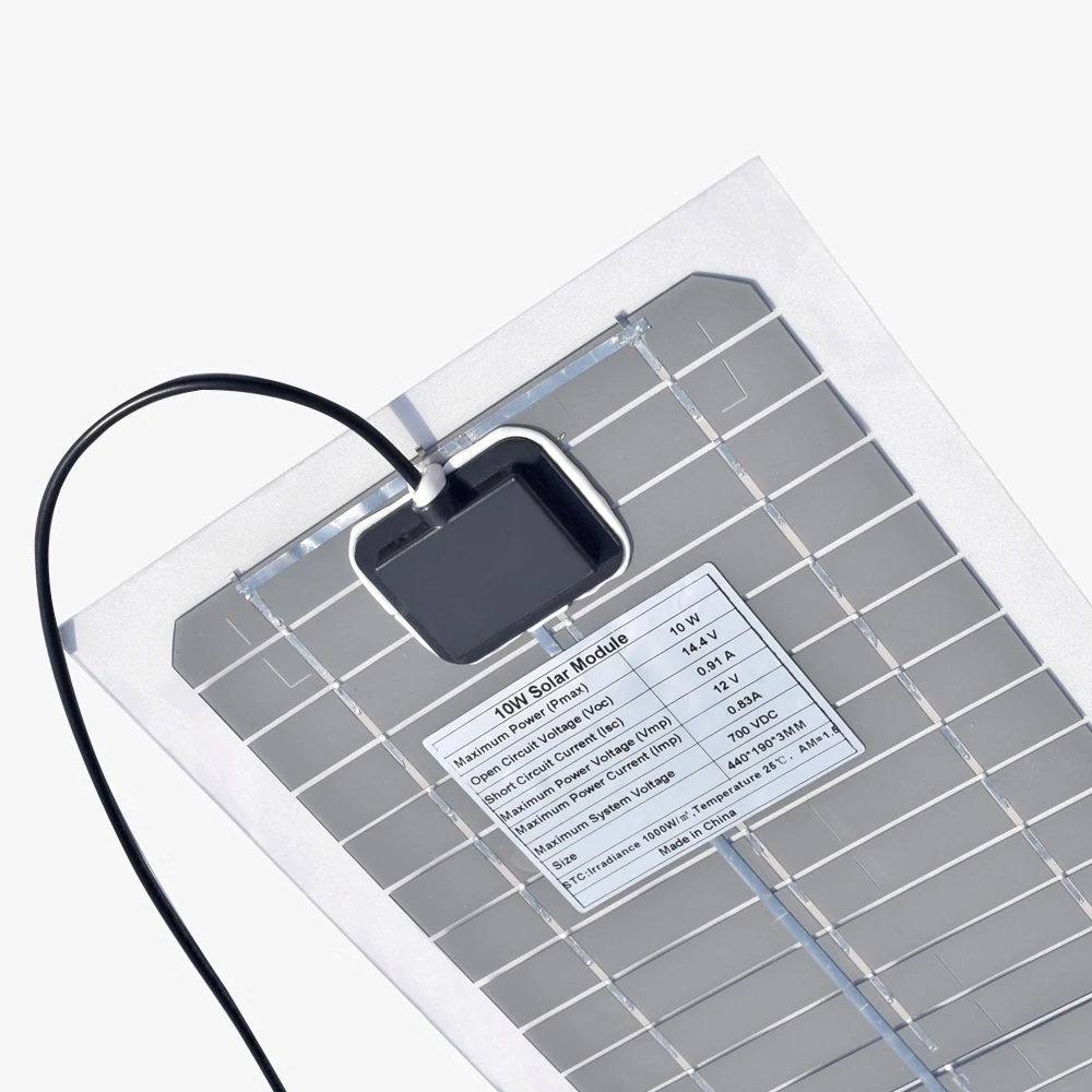 Комплект солнечных панелей прозрачная полугибкая монокристаллическая