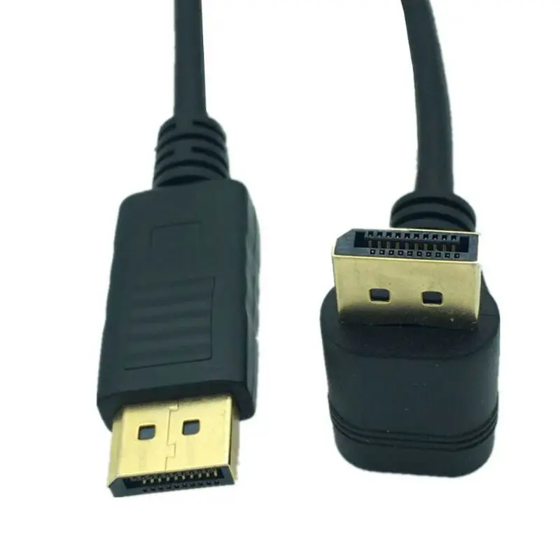 30 см порт дисплея DP папа 90 градусов под углом К Fmale Удлинительный кабель для CRT LCD