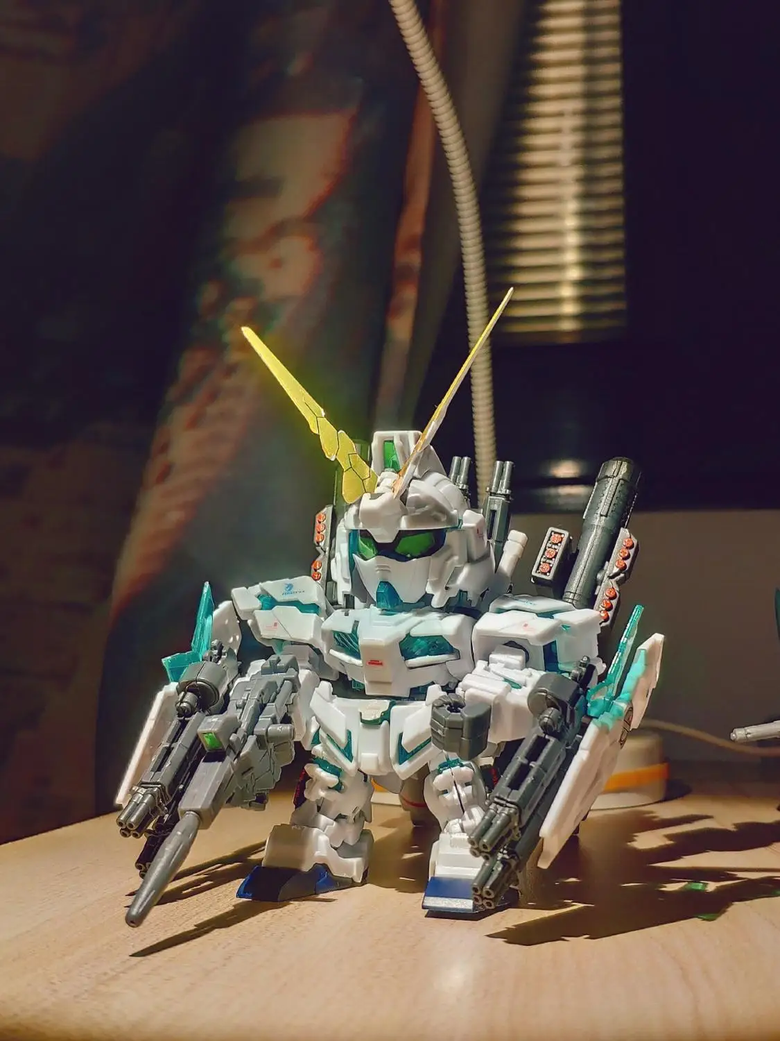 

Japanese anime figures Gundan SD BB Full Armor Unicorn RX-O Unicorn Destory Model action figure plastic kits toys In Retail Box