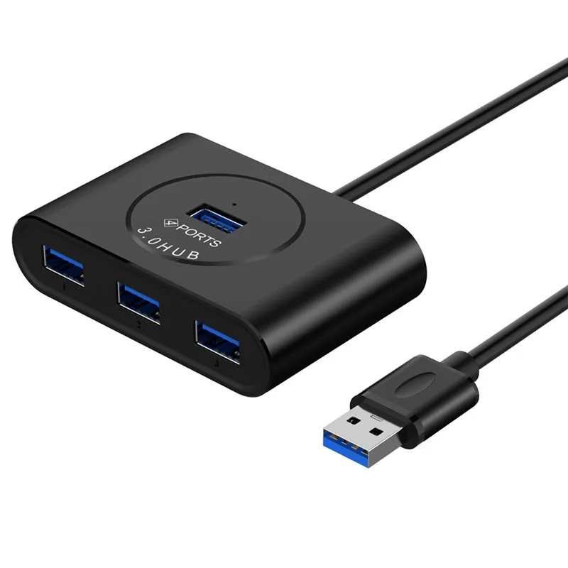 USB 3,0 концентратор 50 см высокоскоростной 4 порта с блоком питания USB3.0 сплиттер OTG адаптер для iMac НОУТБУК настольные компьютерные аксессуары