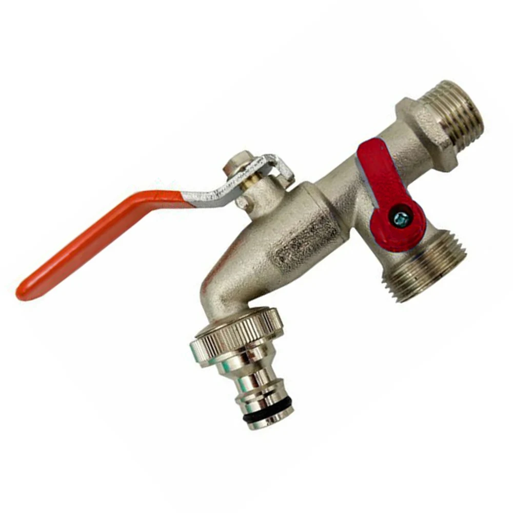 

Faucet Tap Valve Faucet 1/2inch For Hozelock Replacement Double Outlet