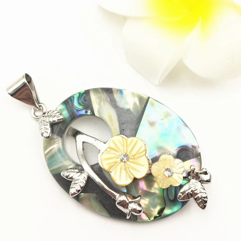 Подвеска из натуральной ракушки матери жемчуга Новой Зеландии подвеска в виде