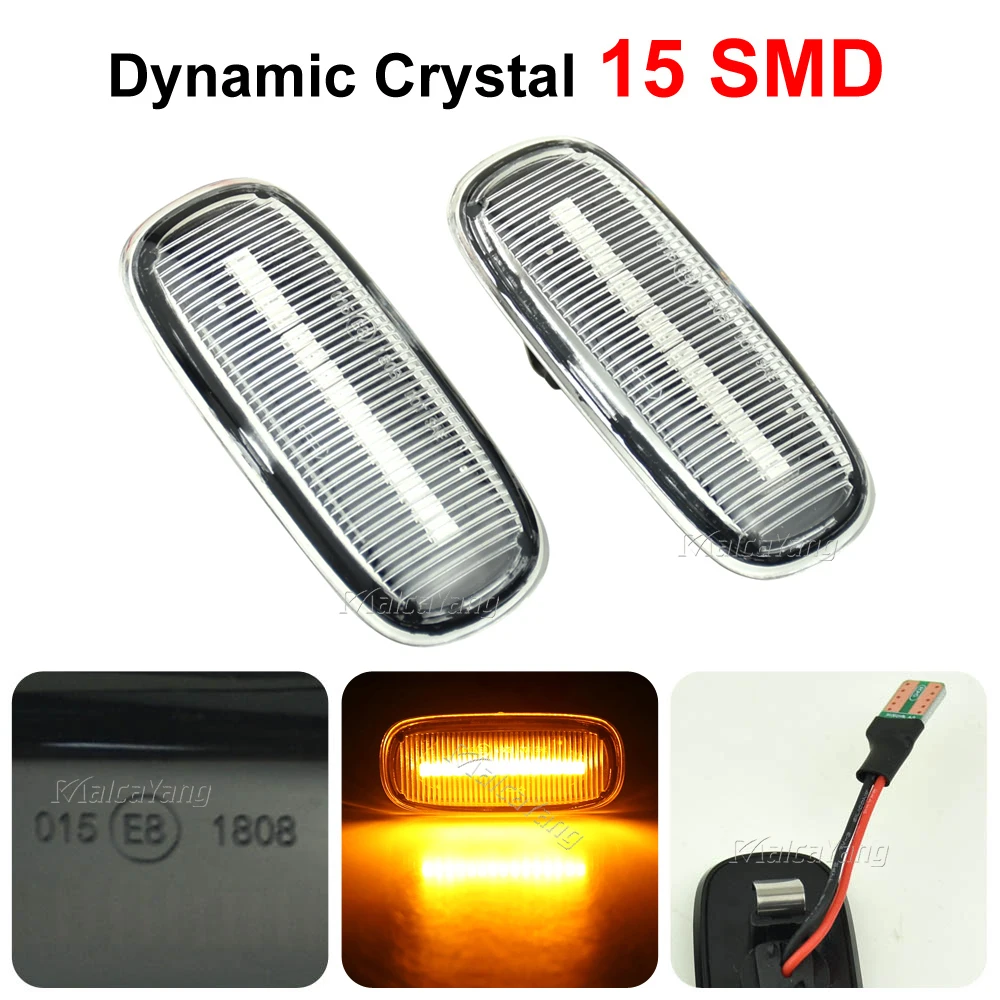 

For Audi A8 D2 4D A2 8Z A3 S3 8L A4 B5 A6 C5 4B TT 8N Dynamic Turn Signal Light LED Side Marker Fender Sequential Indicator Lamp