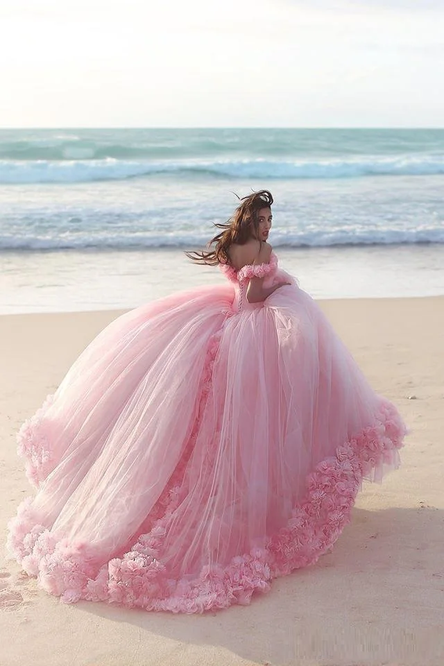 2019 платья для Quinceanera детские розовые Бальные корсет с открытыми плечами Лидер