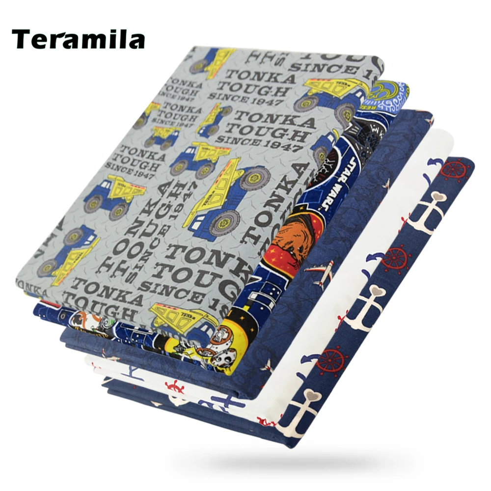 

Teramila Anchor Pattern By the Per Meter Design Bedding Apparel Clothes Fabrics for Sewing Cloth Needlework Quilt Home Textile