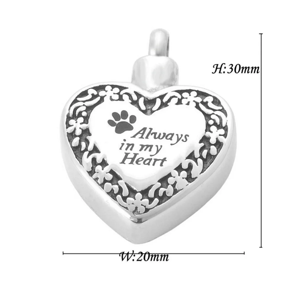 Всегда в моем сердце животное кремации ювелирные изделия собака кошка лапа ноги