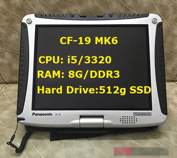 Б/у Panasonic Полностью прочный Toughbook Cf-19 планшет CF19 компьютер MK5 MK6 MK7 MK8 Intel Core i5 4 ГБ/8 ГБ Ram Windows 10 или Win 7 - Цвет: Цвет: желтый