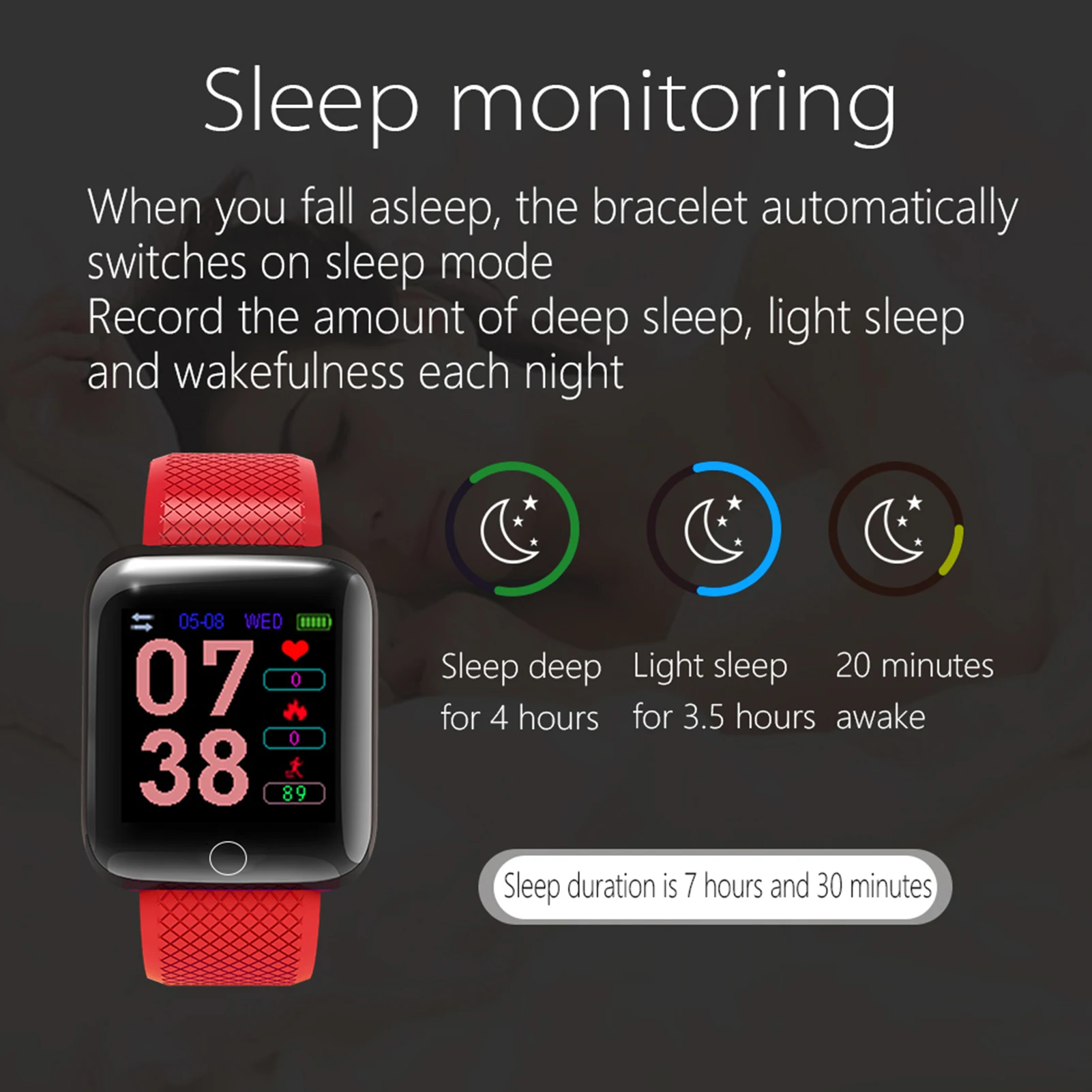 Smart Watch Men Women Smartband Blood Pressure Measurement Waterproof Fitness Tracker Bracelet Heart Rate Monitor Smartwatch