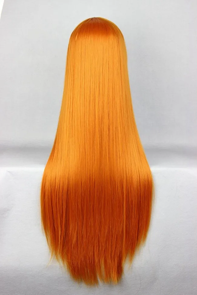 ЕВА АСУКА Лэнгли сорью 80 см длинный оранжево-красный термостойкий волос костюм
