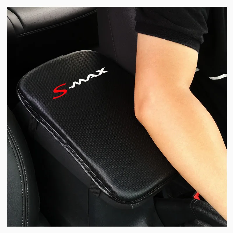 Stylish and soft Pu Leather Car Center Console Arm Rest Seat Box Pad Vehicle Protective Styling For Ford Smax | Автомобили и