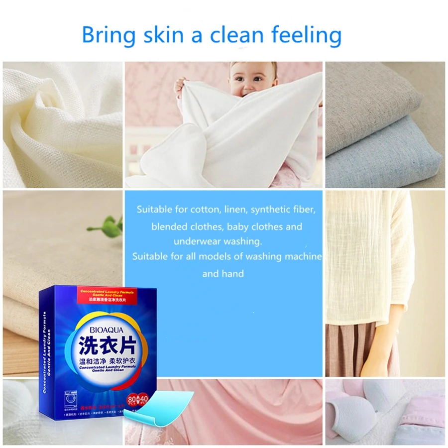 

Hot Sale Laundry Tablets New Formula Laundry Detergent Nano Super Concentrated Washing Sheets Laundry sheets for Cleaning