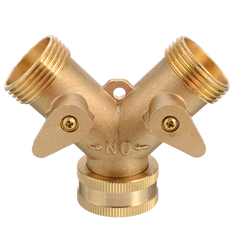 Двухсторонний 3/4 &quotразъем крана адаптер Твердый латунный сад кран разъем