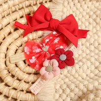 3pcsset baby headband girls hair accessories cotton ear turban bow elastic hairband baby princess christmas day gifts