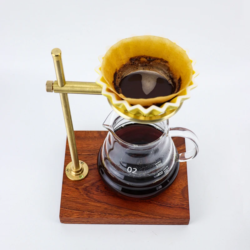 Кофейная капельница с деревянной подставкой-для тяжелых условий-Регулируемая