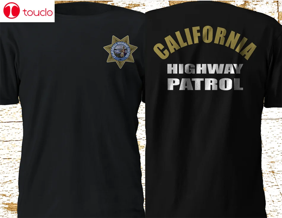 

New California Highway Patrol Chp Chips Police Department Black T Shirt S-4Xlnew