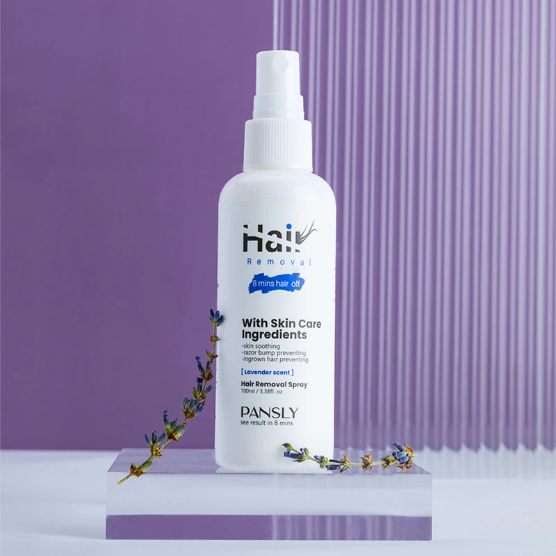 

Лавандовый спрей для удаления волос, фотокрем, спрей для усов, бикини, интимный для лица, ног, тела, подмышек, безболезненные прямые продажи