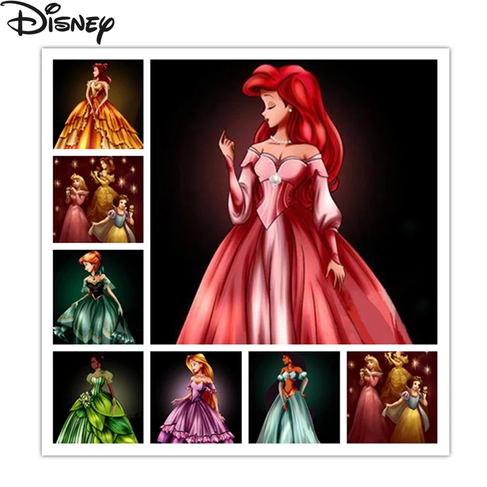 

Disney Princess 5D Diamond Painting Full Diamond Embroidery Mosaic Art Cross Stitch Kits Rhinestone Picture Decorative Painting