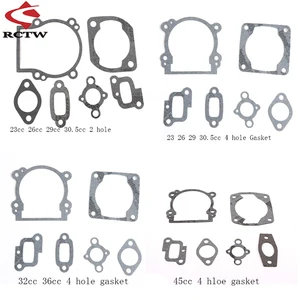 Комплект прокладок цилиндра или картера для двигателя 23cc 26cc 29cc 30.5cc 32cc 36cc 45cc подходит для двигателя 15 HPI KM ROVAN BAJA LOSI FG Запчасти для радиоуправляемых автомобилей