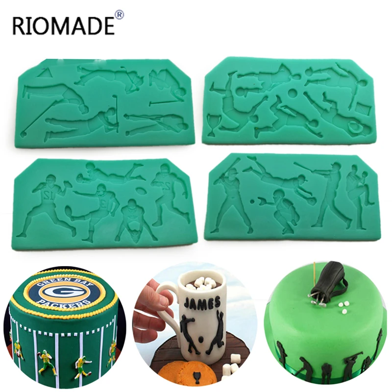 Силиконовые формы для спортивных игр инструменты украшения торта форма помадки