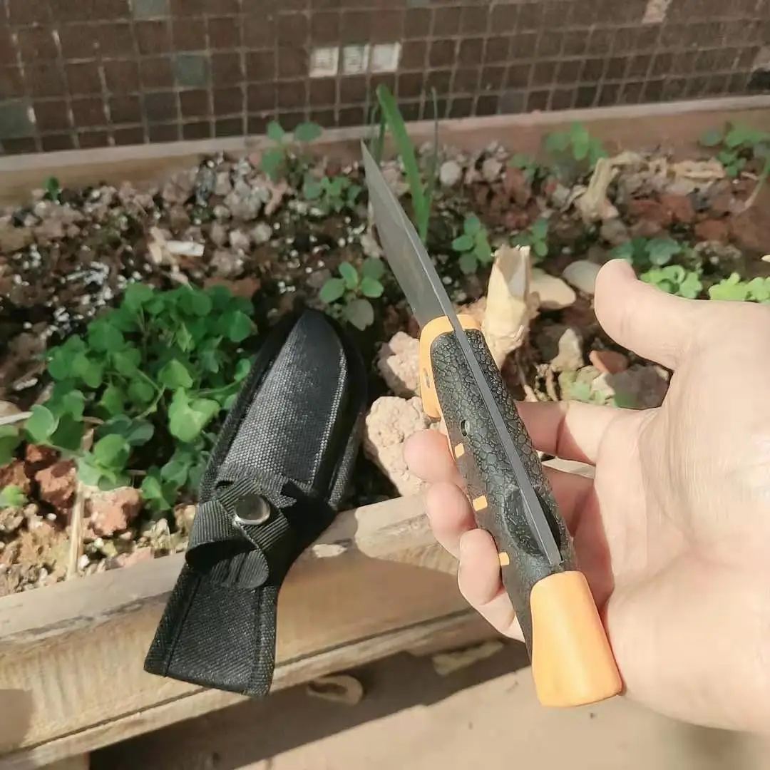 Высококачественный прямой нож ручной работы с ручкой G10 тактический подшипником