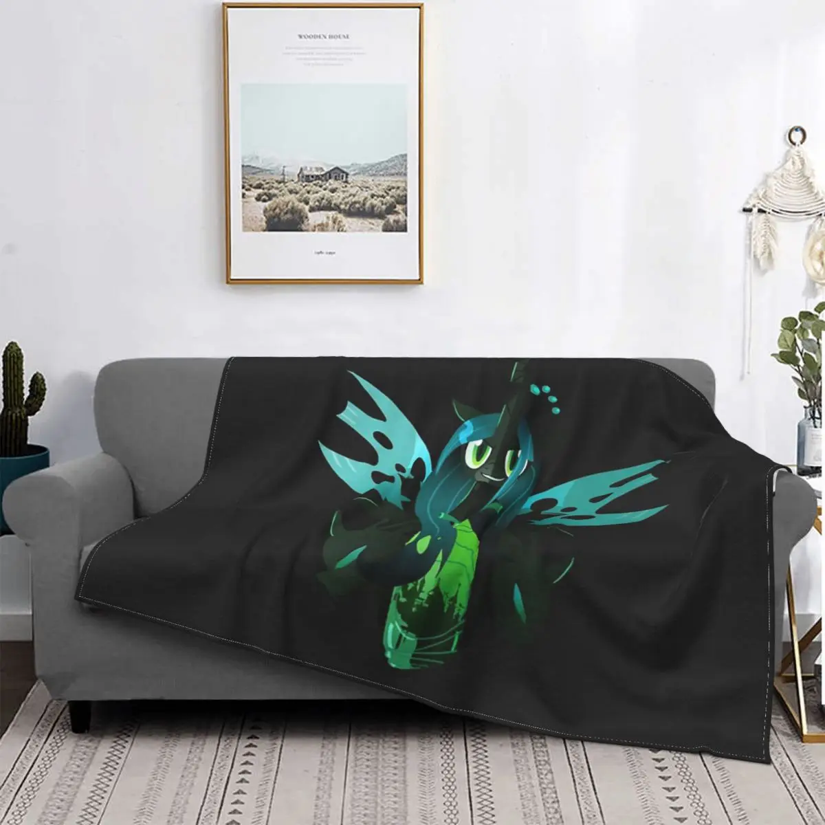 

Reine Des Changelings T-Shirt Blanket Bedspread Bed Plaid Muslin Baby Blanket Plaid Blankets Picnic Bedspread