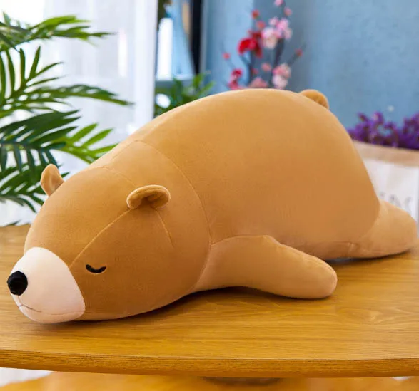 Неизолированные медведи плюшевые игрушки панда бело-коричневый медведь мягкие