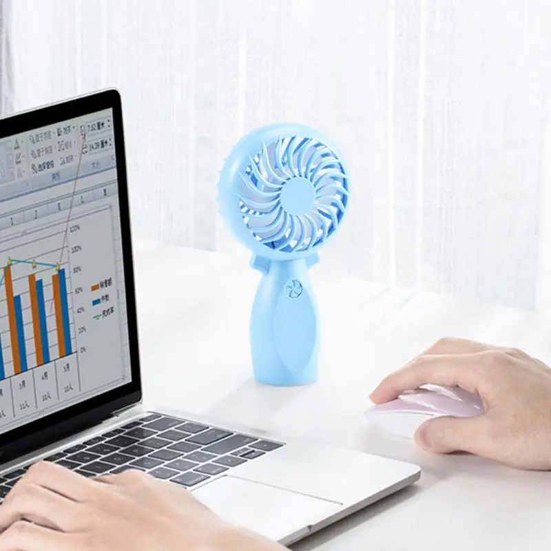 

Mini USB Fan Portable Handheld Rechargeable Handy Air Cooling Fan For Outdoor Home