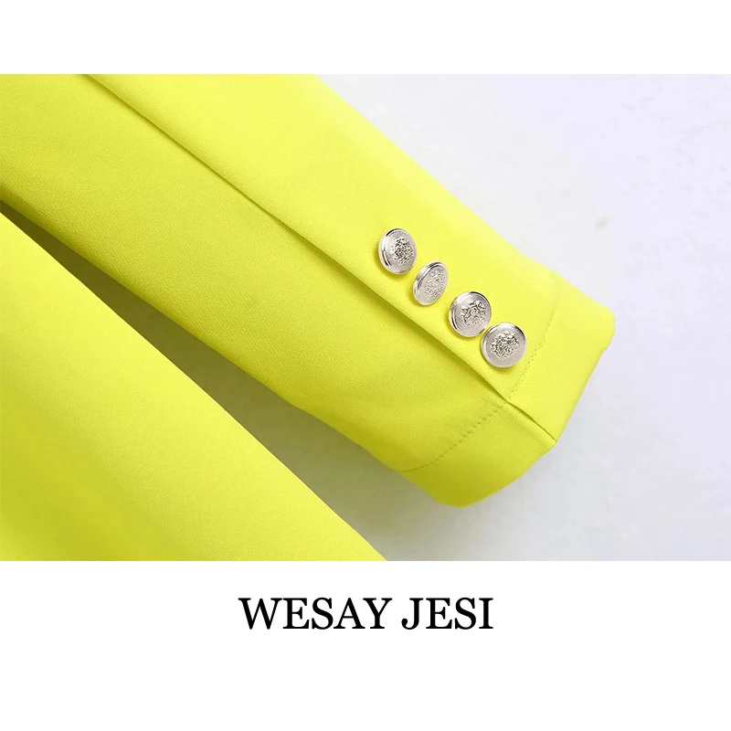 

WESAY JESI Women's Clothing 2021 ZA Mini Dress Elegant Fashion Vintage Summer Dresses V-Neck Long Sleeve Sundress Office Lady