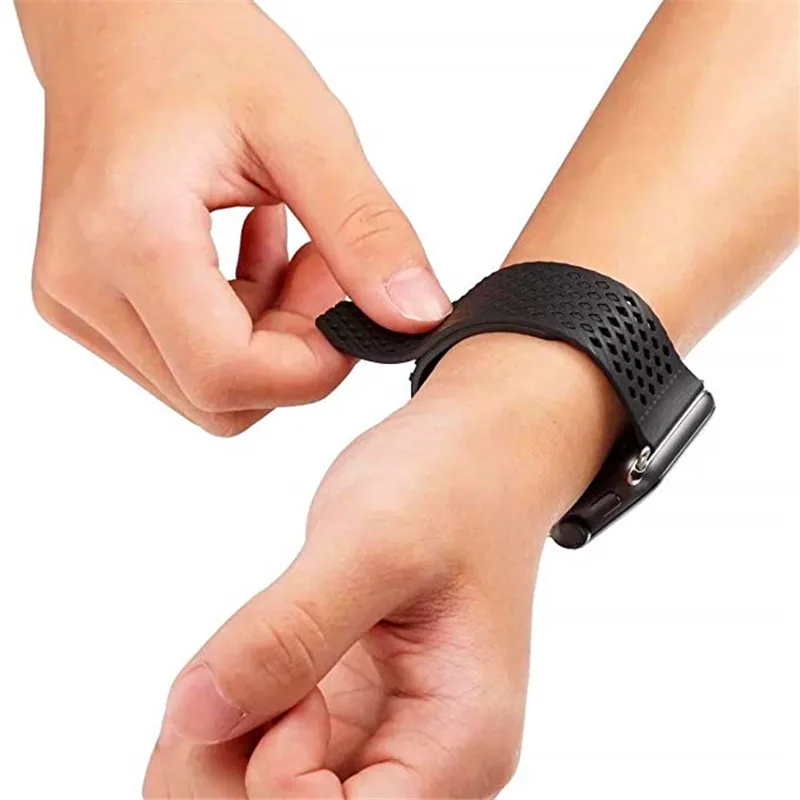 Без пряжки дизайн спортивный силиконовый ремешок для Apple Watch Series 4 3 2 1 мягкий ремешок замена Браслет для iWatch 44mm42mm 40mm38mm