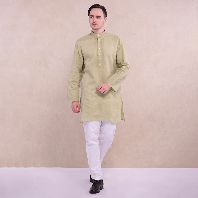 Indian Traditional Clothing for Men Sets Kurtis 2 Color Blouse and Pant Pakistan Hindu Kurti Costume Male India Kurta | Тематическая